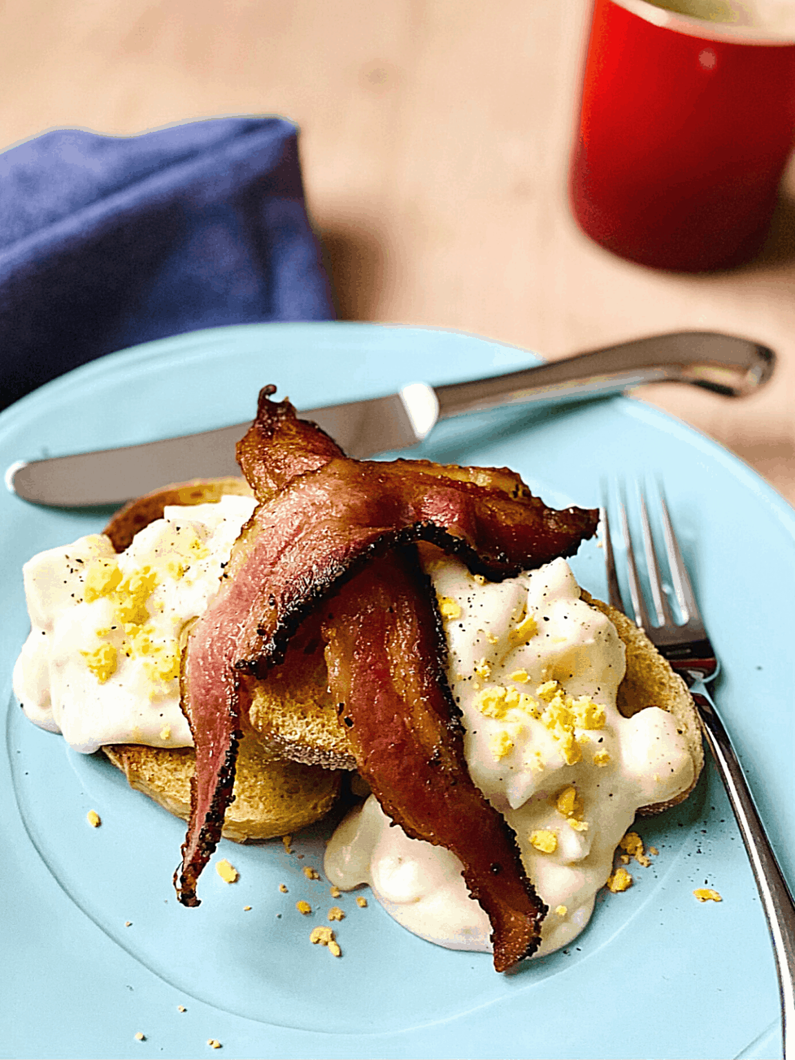 My Mom's Eggs Goldenrod • Breathing And Cooking