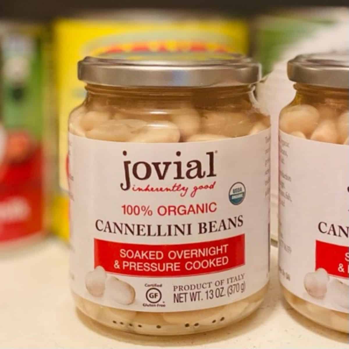 jar of jovial cannellini beans