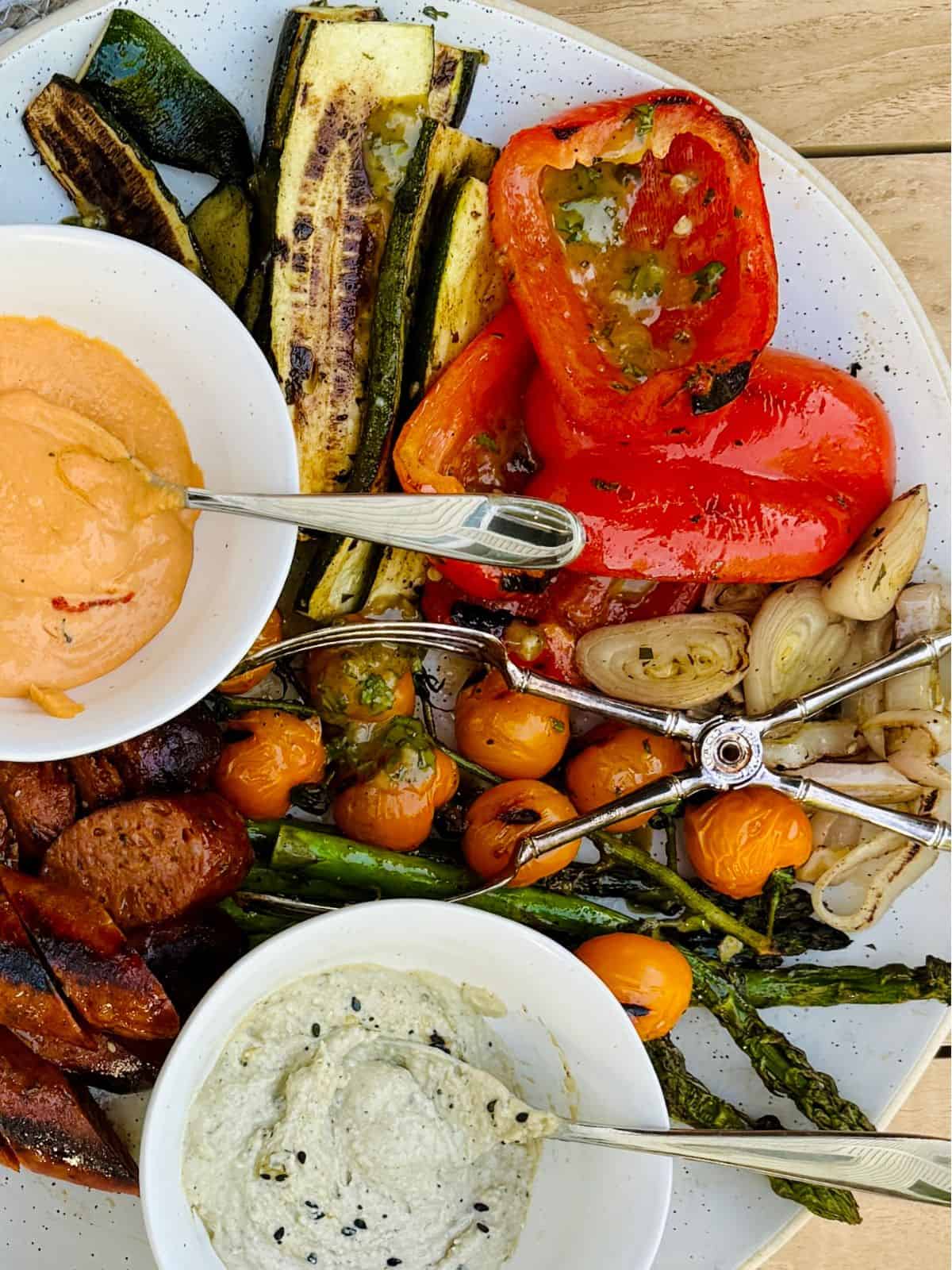 Grilled Vegetables With Herb Vinaigrette Breathing And Cooking Grilled Vegetables With Herb Vinaigrette Breathing And Cooking
